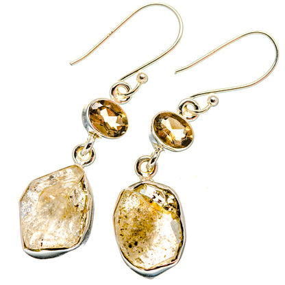 Herkimer Diamond Earrings handcrafted by Ana Silver Co - EARR420060