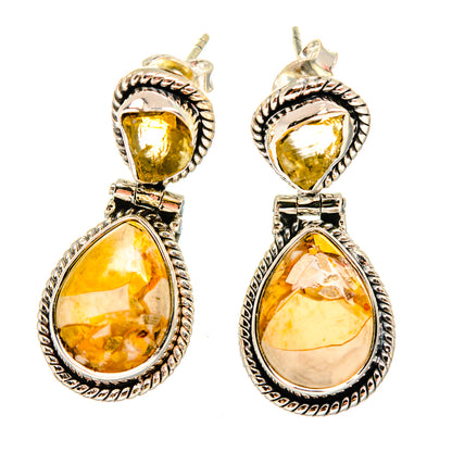 Brecciated Mookaite Earrings handcrafted by Ana Silver Co - EARR420064
