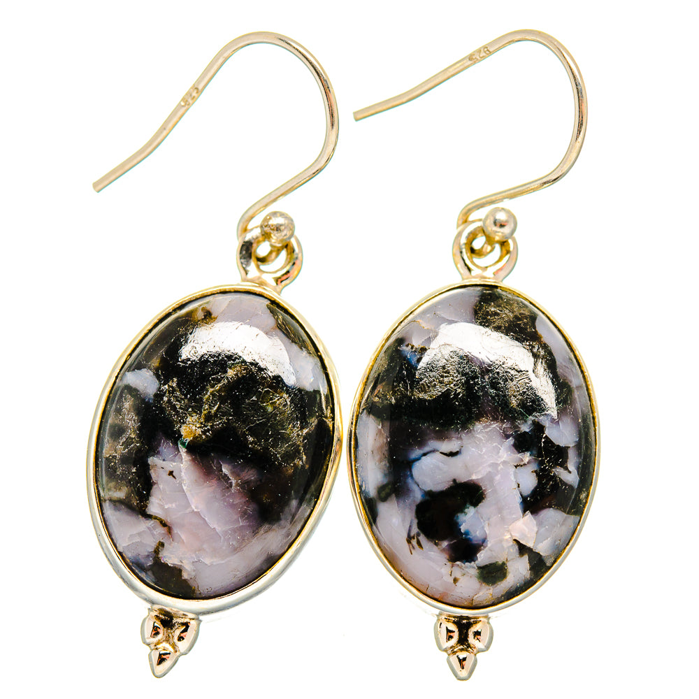 Gabbro Stone Earrings handcrafted by Ana Silver Co - EARR420065