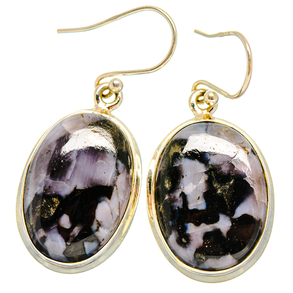 Gabbro Stone Earrings handcrafted by Ana Silver Co - EARR420069
