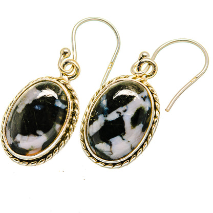 Gabbro Stone Earrings handcrafted by Ana Silver Co - EARR420079