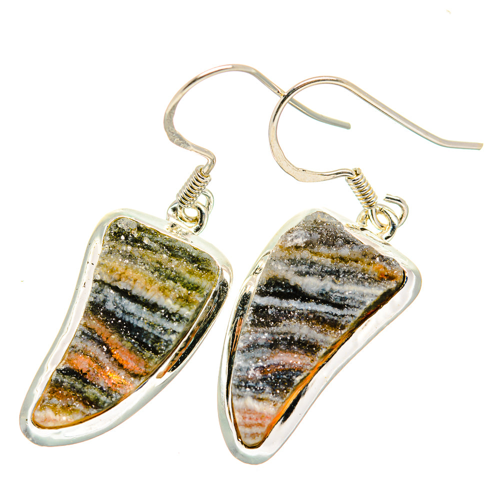 Desert Druzy Earrings handcrafted by Ana Silver Co - EARR420083