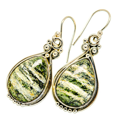 Lizard Jasper Earrings handcrafted by Ana Silver Co - EARR420093