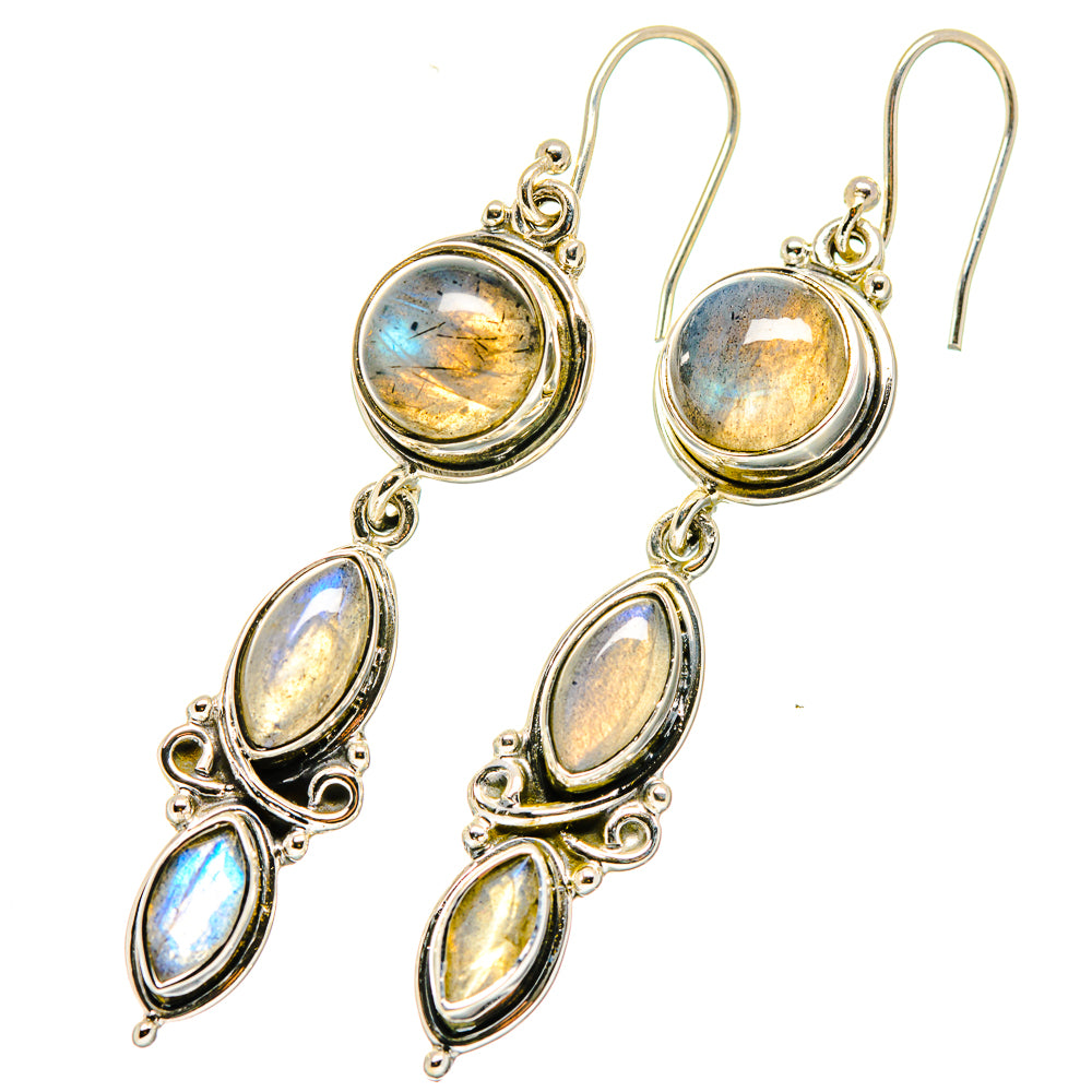 Labradorite Earrings handcrafted by Ana Silver Co - EARR420109
