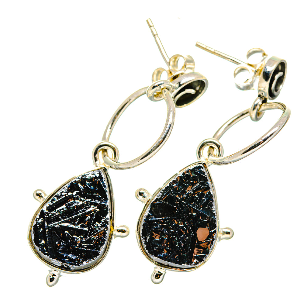 Tektite Earrings handcrafted by Ana Silver Co - EARR420117