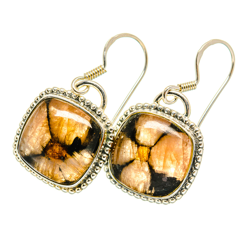 Chiastolite Earrings handcrafted by Ana Silver Co - EARR420136
