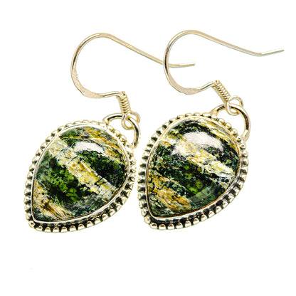 Lizard Jasper Earrings handcrafted by Ana Silver Co - EARR420141