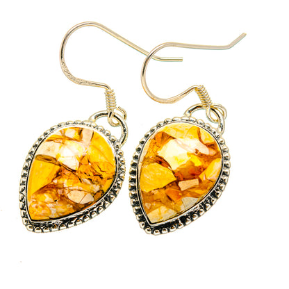 Brecciated Mookaite Earrings handcrafted by Ana Silver Co - EARR420145