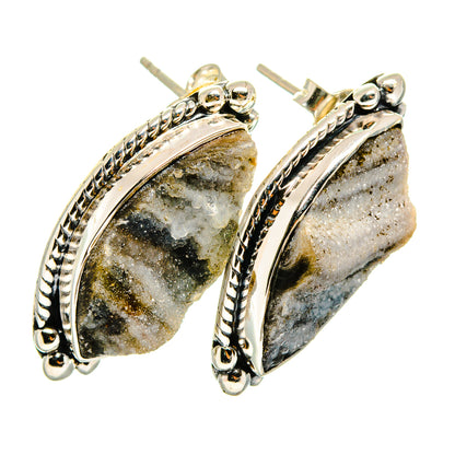 Desert Druzy Earrings handcrafted by Ana Silver Co - EARR420154