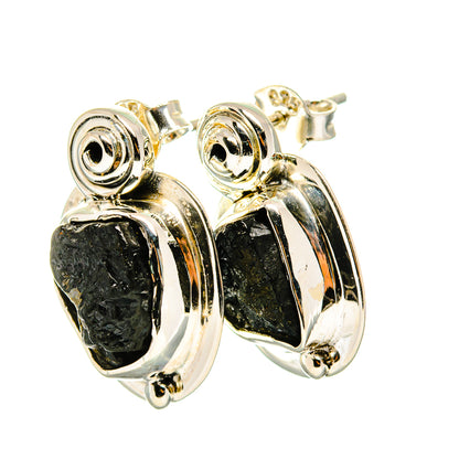 Black Tourmaline Earrings handcrafted by Ana Silver Co - EARR420158