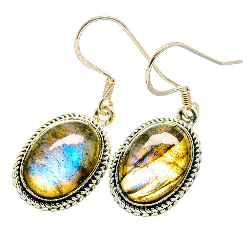 Labradorite Earrings handcrafted by Ana Silver Co - EARR420171