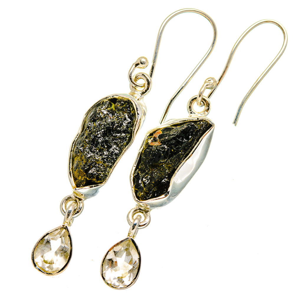 Black Tourmaline Earrings handcrafted by Ana Silver Co - EARR420178