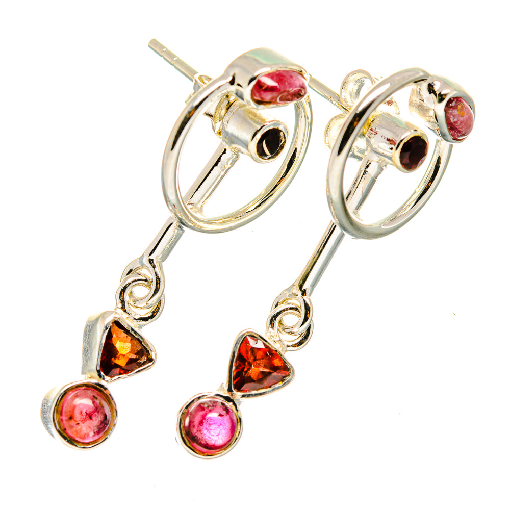 Garnet Earrings handcrafted by Ana Silver Co - EARR420179