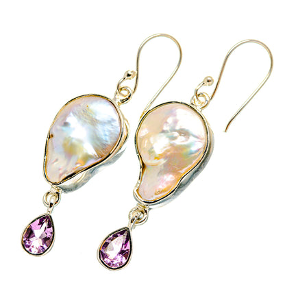 Mother Of Pearl Earrings handcrafted by Ana Silver Co - EARR420184