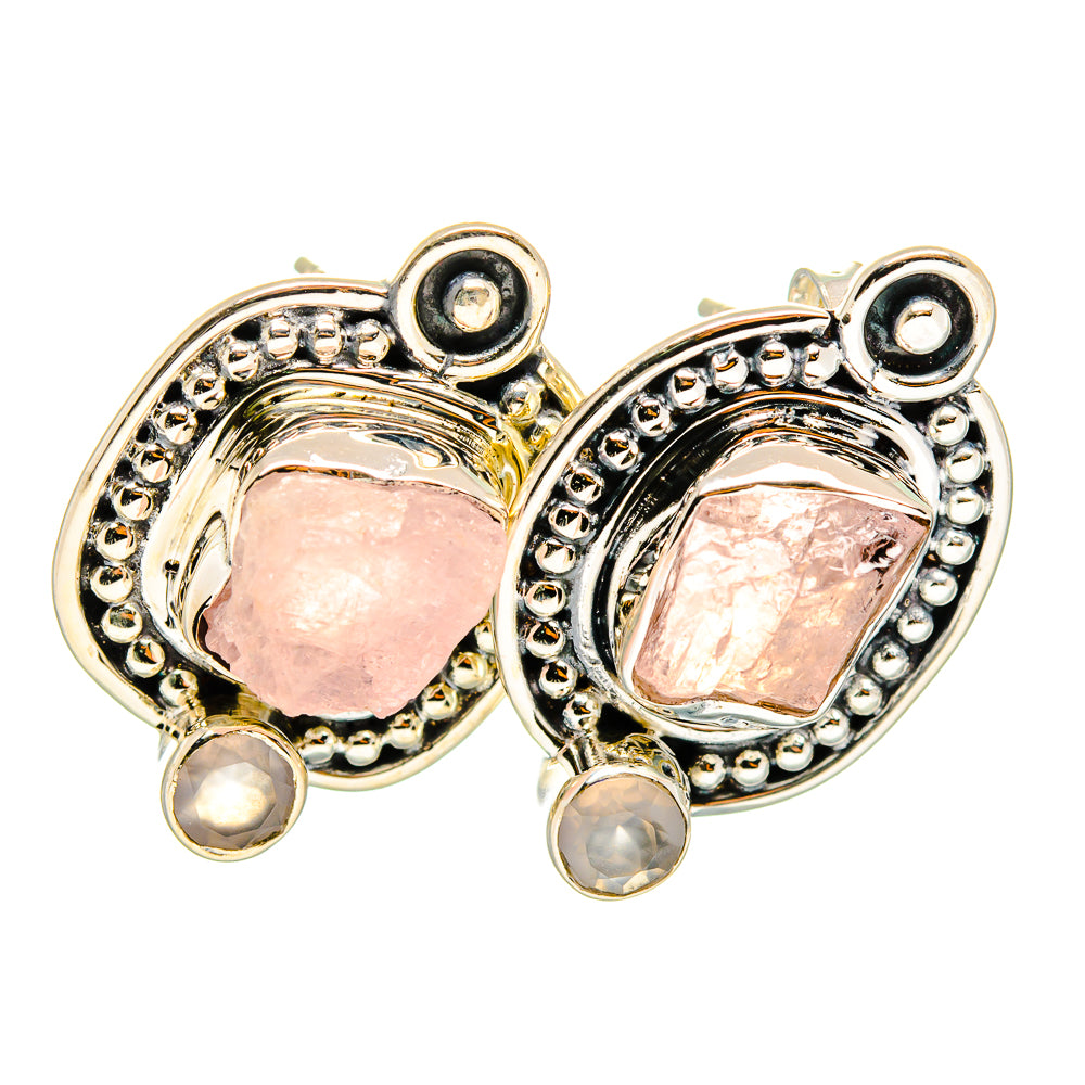 Rose Quartz Earrings handcrafted by Ana Silver Co - EARR420185