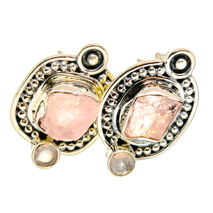 Rose Quartz Earrings handcrafted by Ana Silver Co - EARR420185