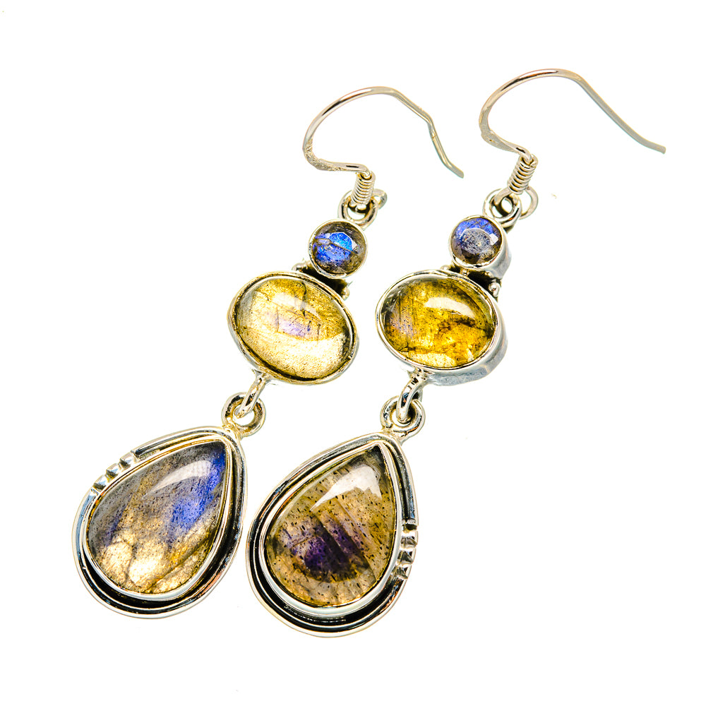 Labradorite Earrings handcrafted by Ana Silver Co - EARR420189