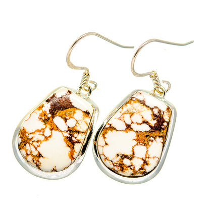 Peanut Wood Jasper Earrings handcrafted by Ana Silver Co - EARR420195