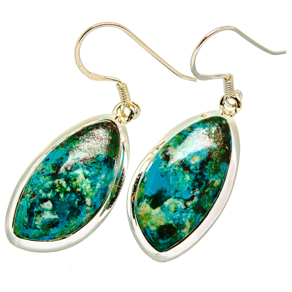 Chrysocolla Earrings handcrafted by Ana Silver Co - EARR420200