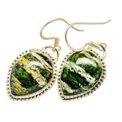 Lizard Jasper Earrings handcrafted by Ana Silver Co - EARR420205