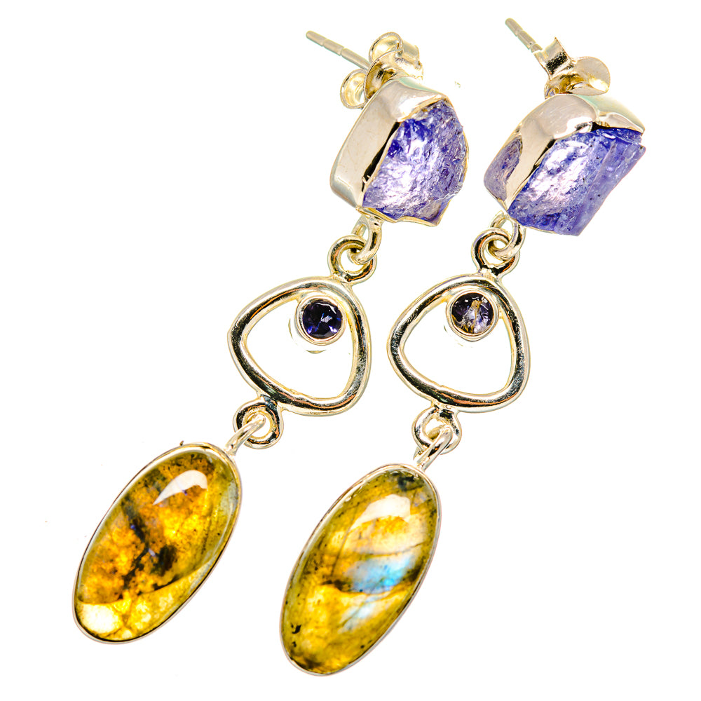Labradorite Earrings handcrafted by Ana Silver Co - EARR420214