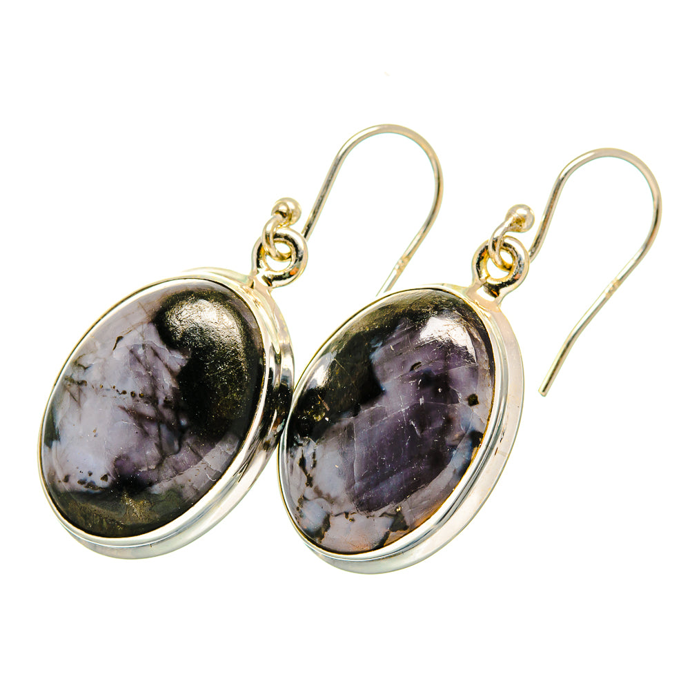 Gabbro Stone Earrings handcrafted by Ana Silver Co - EARR420217 - Photo 2