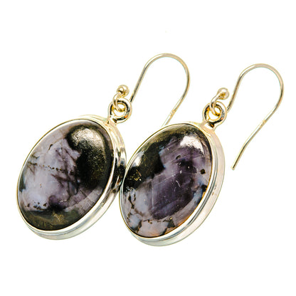 Gabbro Stone Earrings handcrafted by Ana Silver Co - EARR420217 - Photo 2