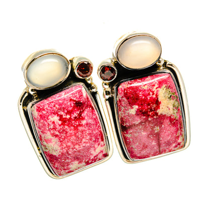 Thulite Earrings handcrafted by Ana Silver Co - EARR420223