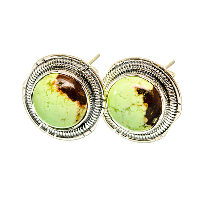 Lemon Chrysoprase Earrings handcrafted by Ana Silver Co - EARR420233