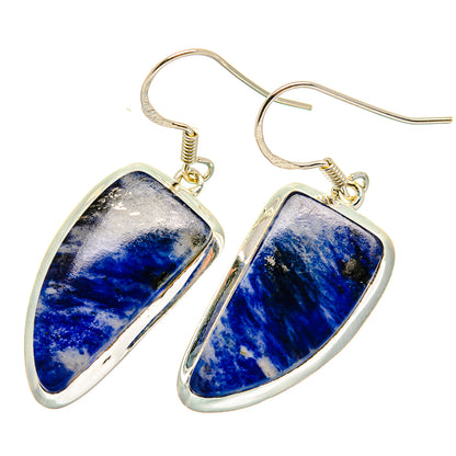 Sodalite Earrings handcrafted by Ana Silver Co - EARR420234