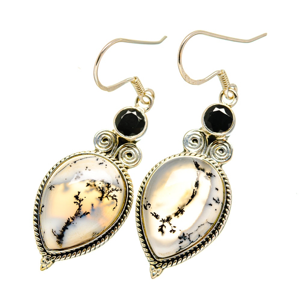 Dendritic Opal Earrings handcrafted by Ana Silver Co - EARR420236