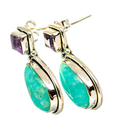 Amazonite Earrings handcrafted by Ana Silver Co - EARR420239