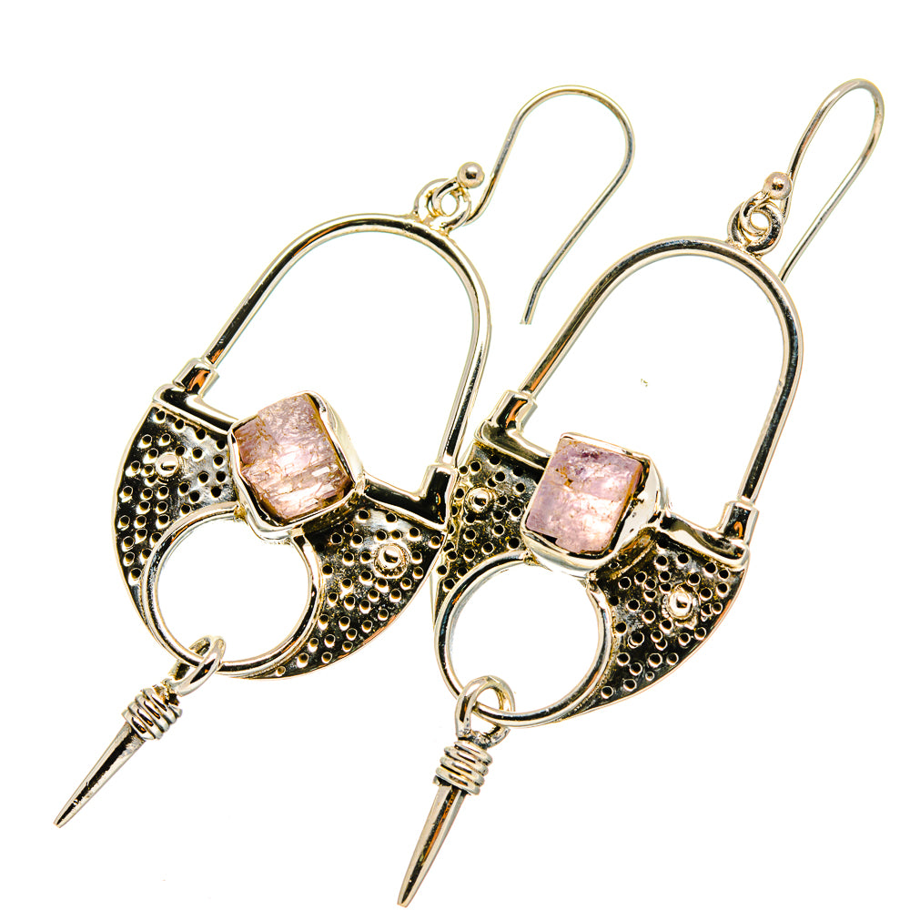 Rose Quartz Earrings handcrafted by Ana Silver Co - EARR420240