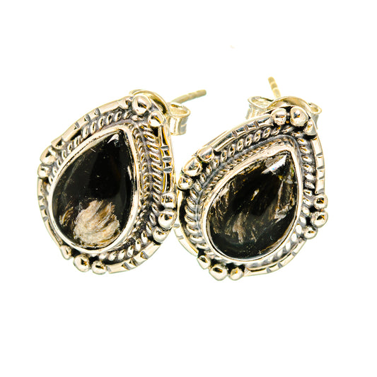 Golden Seraphinite Earrings handcrafted by Ana Silver Co - EARR420250