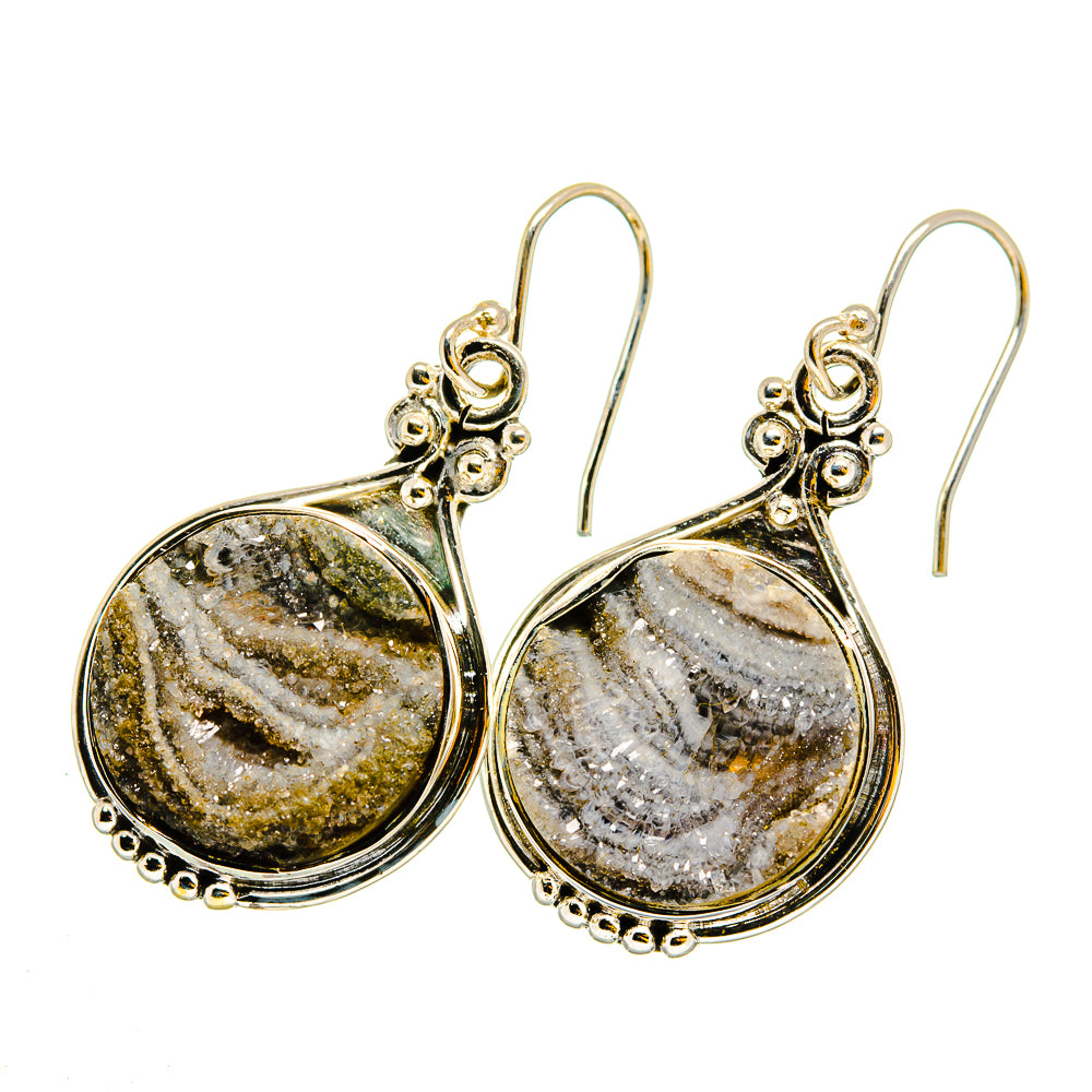 Desert Druzy Earrings handcrafted by Ana Silver Co - EARR420254