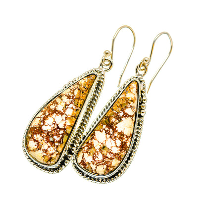 Wild Horse Jasper Earrings handcrafted by Ana Silver Co - EARR420262