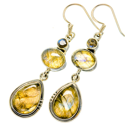 Labradorite Earrings handcrafted by Ana Silver Co - EARR420267