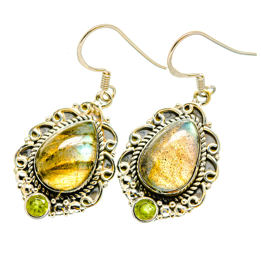 Labradorite Earrings handcrafted by Ana Silver Co - EARR420273