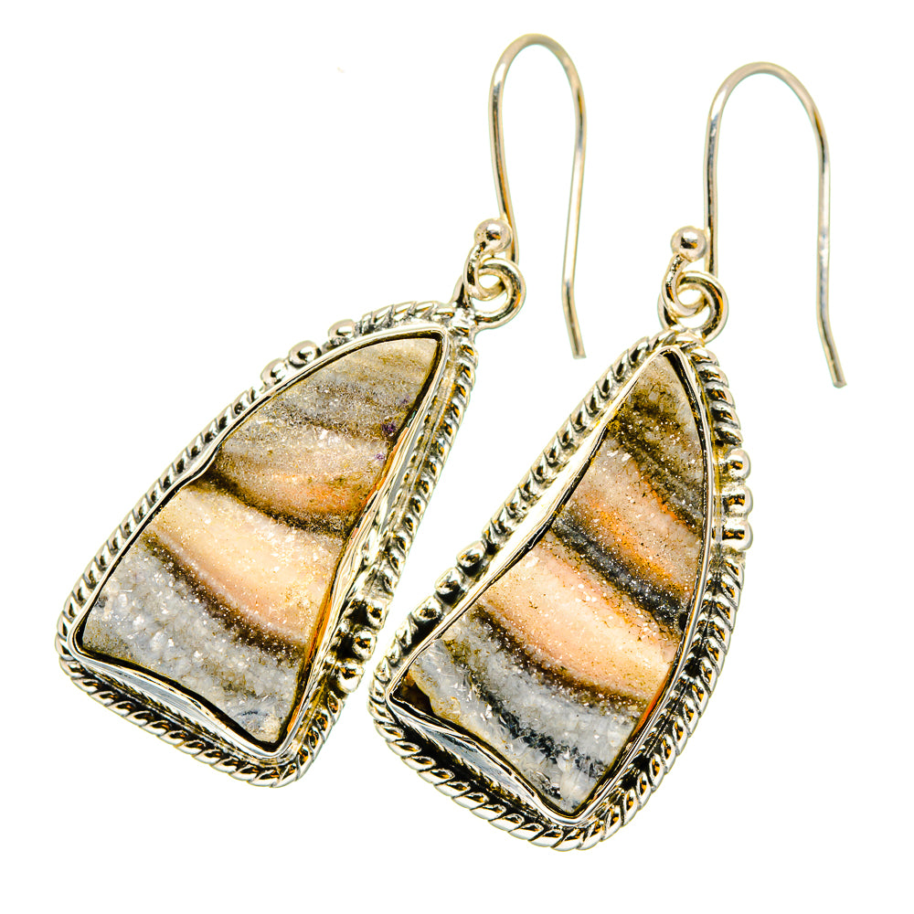 Desert Druzy Earrings handcrafted by Ana Silver Co - EARR420276