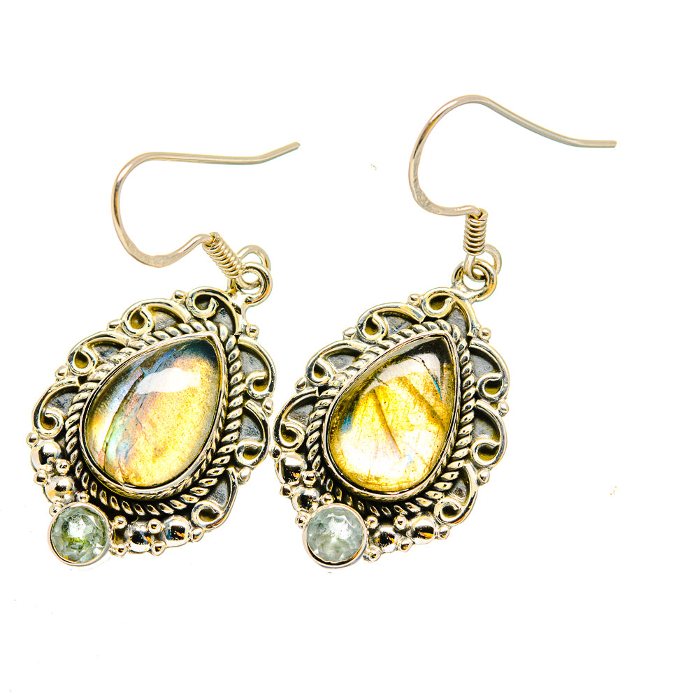 Labradorite Earrings handcrafted by Ana Silver Co - EARR420301