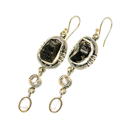 Black Tourmaline Earrings handcrafted by Ana Silver Co - EARR420303