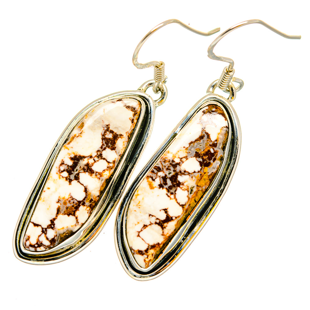 Wild Horse Jasper Earrings handcrafted by Ana Silver Co - EARR420305