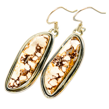 Wild Horse Jasper Earrings handcrafted by Ana Silver Co - EARR420305
