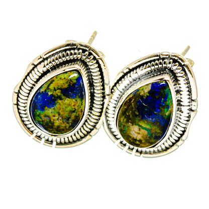 Azurite Earrings handcrafted by Ana Silver Co - EARR420316
