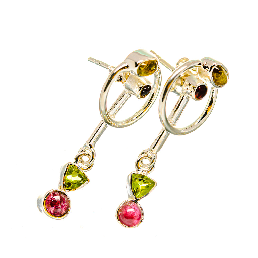 Pink Tourmaline Earrings handcrafted by Ana Silver Co - EARR420320