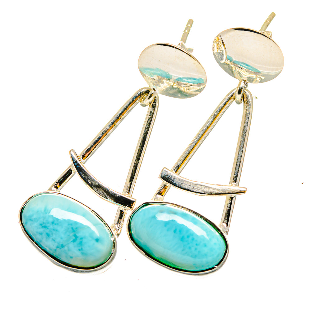Larimar Earrings handcrafted by Ana Silver Co - EARR420322