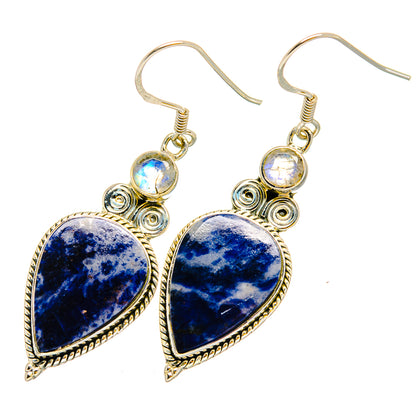 Sodalite Earrings handcrafted by Ana Silver Co - EARR420323