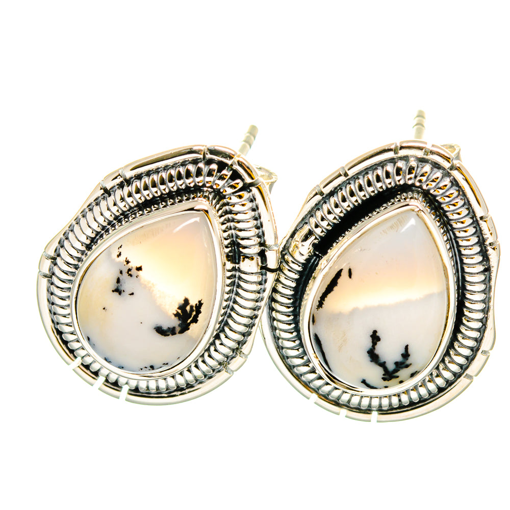 Dendritic Opal Earrings handcrafted by Ana Silver Co - EARR420325