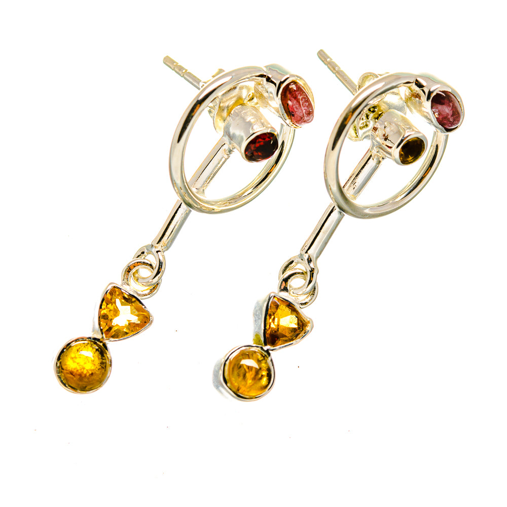 Garnet Earrings handcrafted by Ana Silver Co - EARR420331