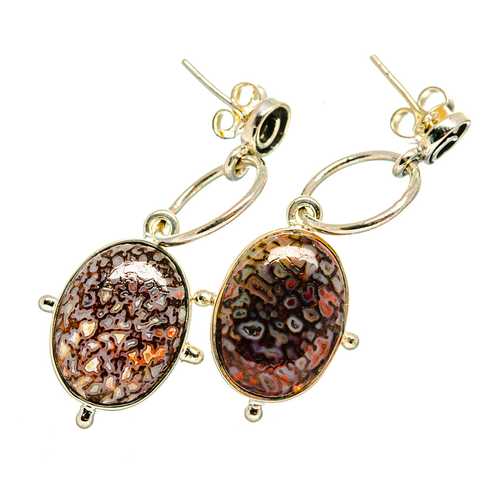 Dinosaur Bone Earrings handcrafted by Ana Silver Co - EARR420338